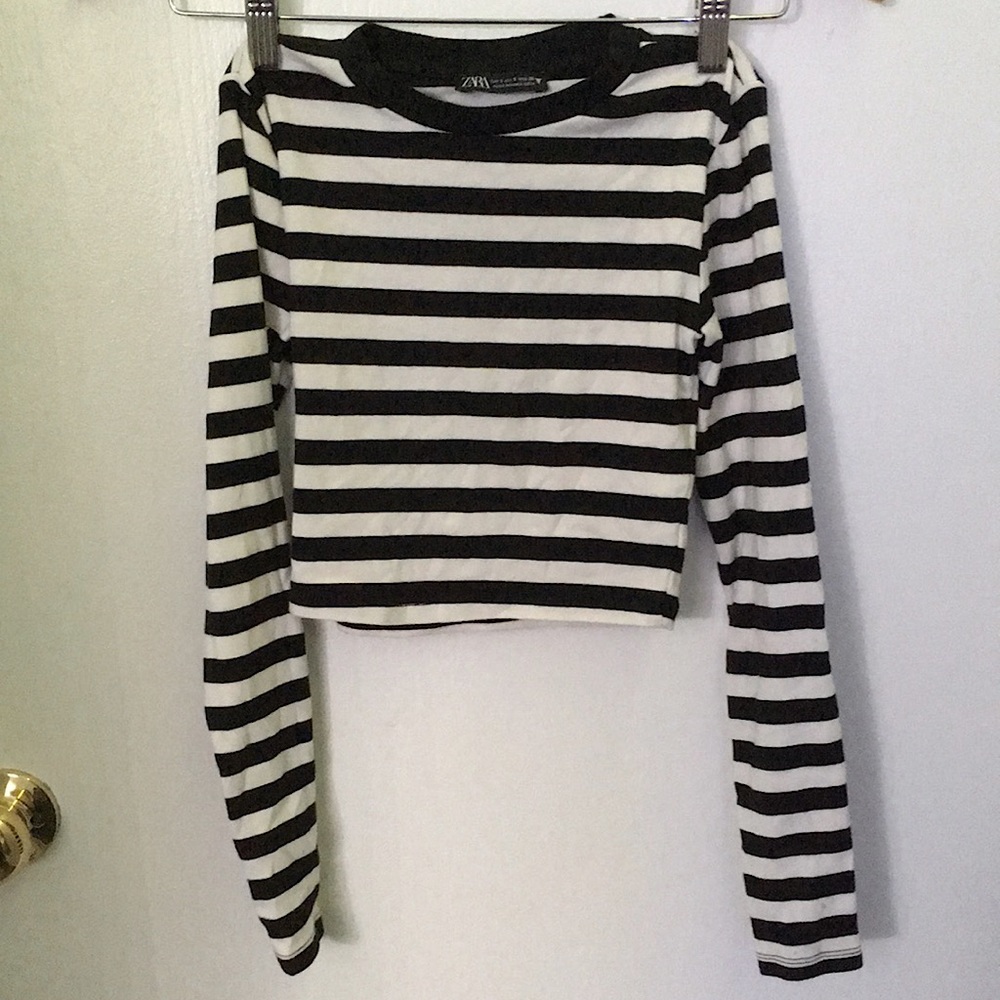 Zara Striped Crop Top